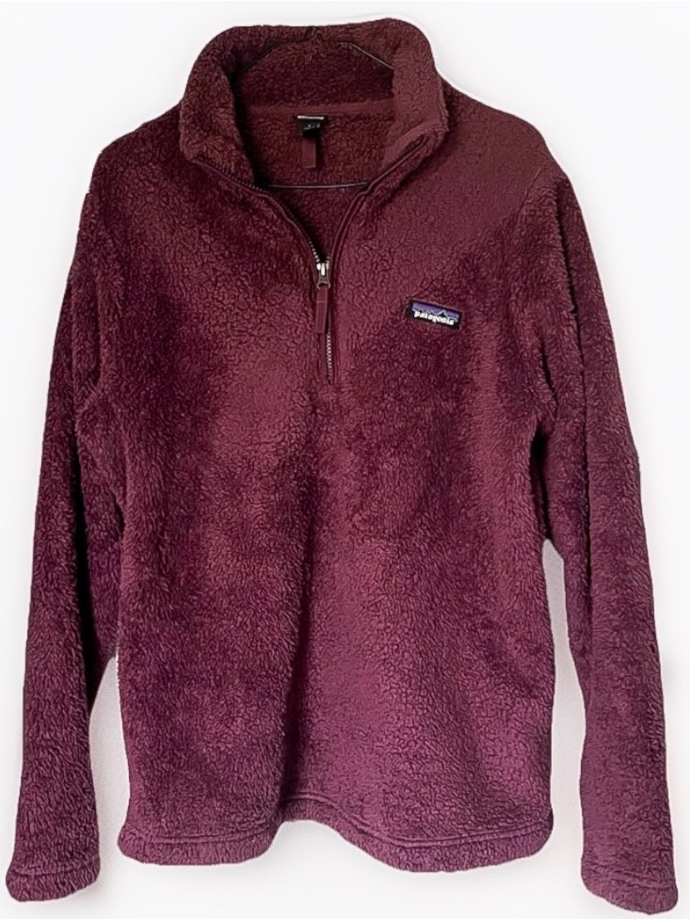 Patagonia Half-Zip Plush Fleece Pullover - Burgundy